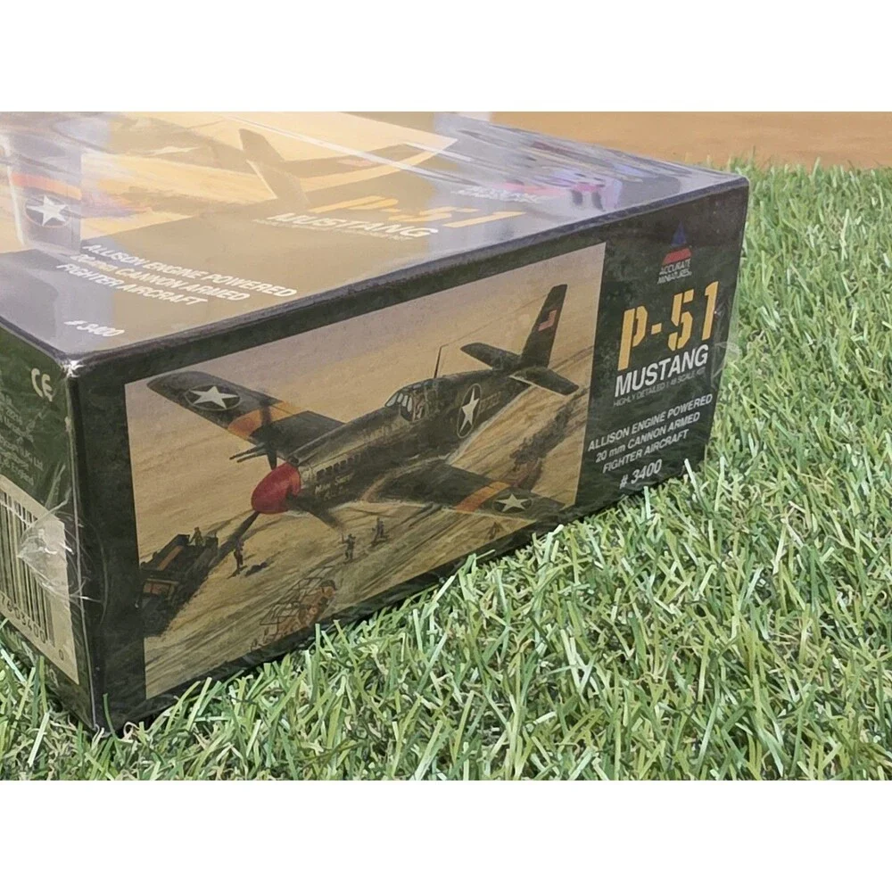 Vtg Accurate Miniatures P-51 Mustang  Highly Detailed 1:48 Model Kit New Sealed - Picture 8 of 12